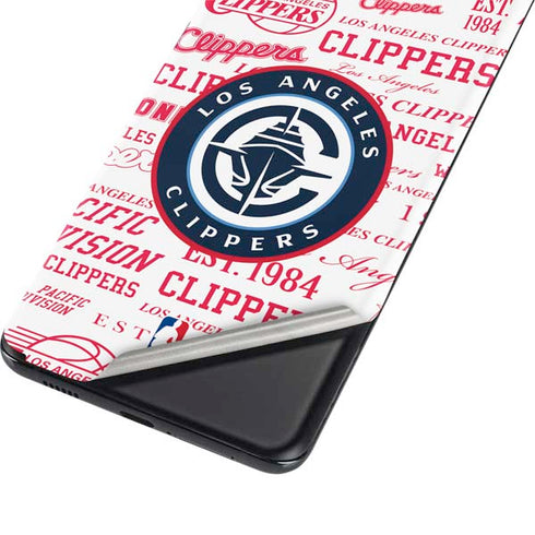 NBA Los Angeles Clippers Blast Logos Galaxy S21 Plus 5G Skin